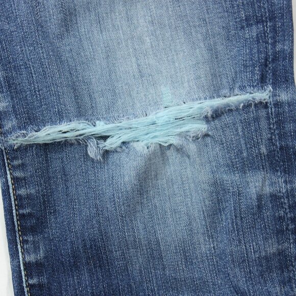 Lucky Brand Stretch Sofia Medium Wash Distressed Mid Rise Skinny Jeans 4/27 Reg - Picture 7 of 11